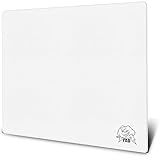 SkyPAD Glass 3.0 XL Gaming Mouse Pad with Cloud Logo | Professional Large Mouse Mat | 400 x 500 mm | White | Special Glass Surface with Improved Precision and Speed
