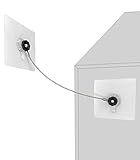 10 inches Stainless Steel Furniture Straps for Baby Proofing, No-Drill Furniture Anchors Earthquake Straps, Prevent Falling and Anti Tip TV Safety Straps, 6 Pcs