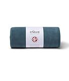 Manduka eQua Yoga Mat Towel - Quick Drying Microfiber, Lightweight, Easy for Travel, Use in Hot Yoga, Vinyasa and Power, 72 Inch (182cm), Sage Solid