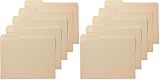 Amazon Basics Sturdy File Folders with Reinforced Tabs for Filing and Organization, 1/3-Cut Tab, Assorted Positions, Letter Size, 8.5x11 inches, Manila, 200-Pack