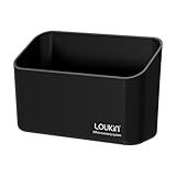 loukin Magnetic Marker Holder, Dry Erase Marker Holder, Remote Control Holder, Magnetic Storage Organizer for Whiteboard or Refrigerators (Black)