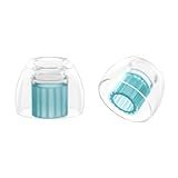 SpinFit W1 for IEM - MS - Patented Medical-Grade Silicone Ear Tips, Double W-Shaped Tube Core, More Stability