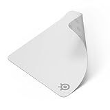 SteelSeries QcK Cloth Gaming Mouse Pad - Exclusive Micro-Woven Surface - Optimized for Gaming Sensors - Maximum Control - Size L - White