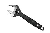 Proferred Plumbing Adjustable Wrench, Black Phosphate Finish, 4 Available Size Options 6-inch, 8-inch, 10-inch, 12-inch - T08002