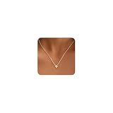 ZHESHY Birthstone Gold Necklaces for Women Dainty 14K Gold Plated Necklace