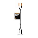 Fiskars 60" Steel Posthole Digger, Long-Handled Construction and Yard Tool, Digger Tool and Garden Tiller for Soil for Fence or Post Installation
