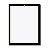 PaperDirect Imperial Black Border Papers, 8.5" x 11" Elegant Stationery for Cards, Invitations, Flyers, Letters, Newsletters, Weddings, Awards, and Business Use, 25 Sheets