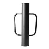 ICokin Black Fence Post Driver,16.5 Inch T Post Driver,12LB Hand Post Pounder with Handle, Heavy Duty Post Hole Diggers