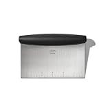 OXO Good Grips Stainless Steel Bench Scraper & Chopper, Dough Cutter for Baking