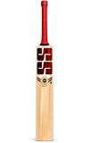 SS Prince 77 Kashmiri Willow Cricket Bat Grade 1, Hand Selected Willow, Made to Play with Leather and Hard Tennis Ball Cricket, Full Size - Short Handle, Men's Size