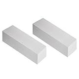 LOYORTY 2PCS 2x2x6 Inch Aluminum Solid Flat Bar, 6061 Square General Purpose Plate, 50MM Thickness T6511 Solid New Mill Stock