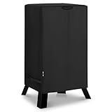 Unicook 40 Inch Smoker Cover for Masterbuilt, Outdoor Electric BBQ Smoker Grill Cover Heavy Duty Waterproof Fade Resistant, 23" W x 17" D x 39" H, Black