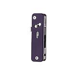 ROXON S503G 9 in 1 Mini Multi Tool EDC Pocket Knife Multitool with G10 Handle,Scissors,Screwdriver,Threader,Awl, Flat Screwdriver,Ruler,Tweezers for Outdoors Fishing Camping,Gifts for Men (Purple)