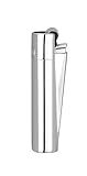 Clipper Classic Large Metal Lighter - CP11 Silver Matte/Shiny Finish, Durable & Refillable with Packing Tool - Iconic Design, Dimensions: 2.5in x 0.55in - 1 Lighter - refillable