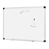 Amazon Basics Magnetic Dry Erase Whiteboard, 36 x 48-inch, Aluminum Frame, Silver/White, Easy to Install