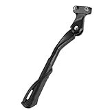 X AUTOHAUX Fit 24-29 Inch Bicycles Adjustable Bicycle Stand with Central 2 Holes Non-Slip Side Stand Kickstand Bicycle for Mountain Bike E-Bike Trekking