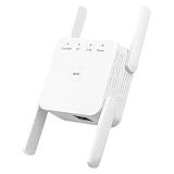 Quxas 1200mbps WiFi Extender.WiFi Repeater.Universal Ethernet Adapter: Dual-Band WiFi Bridge with Bridge, Client, AP Modes, Converts Wireless to Wired, for PCs, Printers, TVs, Consoles.