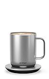 Ember Temperature Control 10oz Smart Mug2 80 Min Battery Life Stainless Steel (Renewed)