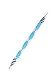 ODETOJOY Quilling Tool Slotted Embossing Ball Head Stainless Steel Dual Paper Quilling Tool 6mm Slotted Embossingto Quill Paper Coil (Blue)