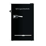 FRIGIDAIRE EFR376-BLACK 3.1 Cu Ft Black Retro Bar Fridge with Side Bottle Opener