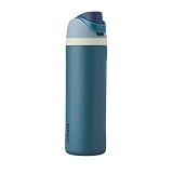 Owala FreeSip Insulated Stainless Steel Water Bottle with Straw, BPA-Free Sports Water Bottle, Great for Travel, 24 Oz, Denim