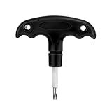 XIHIRCD Golf Torque Wrench, Adjustable Golf Tool with Plastic Handle Metal Golf Driver Tool Golf Driver Spike Wrench Portable Golf Club Adjustment Head Tool for Golf Club Driver Equipment (Black)