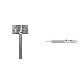 General Tools Angle Protractor #17 Stainless Steel Square Head + General Tools 88CM Tungsten Carbide Scribe and Magnet, Copper, Replaceable Tip