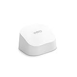 Amazon eero 6 mesh wifi router - Supports internet plans up to 900 Mbps, Coverage up to 1,500 sq. ft., Connect 75+ devices, 1-pack