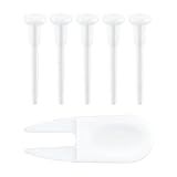 Quacc 6 PCS Yoga Ball Replacement Plugs and Plug Puller Kit, Pilates Ball Air Stopper Large Yoga Ball Air Plug Valve Nozzles Pin Exercise Ball Plug Removal Devices
