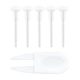 Quacc 6 PCS Yoga Ball Replacement Plugs and Plug Puller Kit, Pilates Ball Air Stopper Large Yoga Ball Air Plug Valve Nozzles Pin Exercise Ball Plug Removal Devices