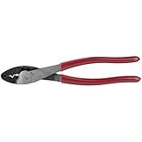 Klein Tools 1005 Cutting / Crimping Tool, Made in USA, Cutter / Crimper for 10-22 AWG Terminals and Connectors, Terminal Crimper for Insulated and Non-Insulated Terminals
