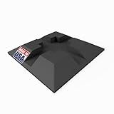 USA Made Foundation Block - Deck Support - Handi Block - Pier Shed Base Footing Post Beam Support - Heavy Duty, UV Resistant, 100% Recycled Plastic - Strong & Durable for Decks, Sheds & Structures