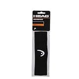 HEAD Tennis & Pickleball Headband – Moisture-Wicking Athletic Sweatband for Men & Women – Stretchy Sports Head Band for Running, Gym, Training & Court Sports, Black