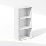 Furinno Reed Closet Organizers and Storage, 3-Tier Closet Organizer, Open Shelf Closet Storage, for Wardrobe, Bedroom, Living Room, White