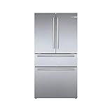 Bosch 800 Series B36CL80SNS 36 Inch Smart Freestanding Counter Depth 4 Door French Door Refrigerator with 20.5 cu. ft. Total Capacity in Stainless Steel (Bar Handle)