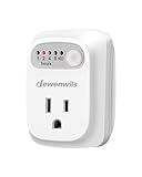 DEWENWILS Indoor Countdown Timer Outlet, Timers for Electrical Outlets, 125V/15A/1000W Auto Shut Off Safety Outlet, One 3-Prong Grounded Outlet, Light Timers, 1/3 HP, UL Listed