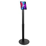 Mount-It! Anti-Theft Universal Tablet Kiosk Stand, Fits iPad Pro, Galaxy Tab, Surface Pro 9.7-13 Inch Tablets | Adjustable Floor Stand with Secure Locking for Retail, Trade Shows, POS, and Public Use