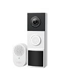 Tapo 2K Wireless Smart Video Doorbell w/Chime, 160° Ultra-Wide View, D210
