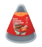 2-Pack KEVJES Reusable Silicone Leftover Pizza Slice Storage Container with Air-Tight Lids-BPA Free,Fits Single Slice up to 16”,Save Space,Refrigerator Organizer (Space Grey)