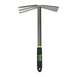 Yard Butler Terra Garden Hand Tools - Weeding Hand Tiller Tool for Efficient Gardening - Weed Remover Tool for Lawn & Garden Care - Durable Gardening Accessory, Tiller