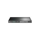 TP-Link TL-SG1218MP 16 Port Gigabit PoE Switch 16 PoE+ Ports @250W, w/ 2 Uplink Gigabit Ports + 2 Combo SFP Slots Plug & Play Sturdy Metal Rack-mountable