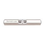 Starrett Pocket Level with Main Vial - Ideal for Machine Shop and Tool Room Use - 2-1/2" Length, Satin Nickel-Plated Finish, Hexagon Stock with Convex Ends - 135A