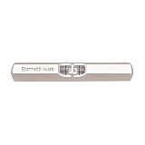 Starrett Pocket Level with Main Vial - Ideal for Machine Shop and Tool Room Use - 2-1/2" Length, Satin Nickel-Plated Finish, Hexagon Stock with Convex Ends - 135A