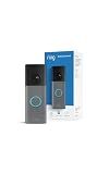 Ring Battery Doorbell 2K (newest model) Retinal 2K with wide-angle video, up to 6x Enhanced Zoom, Two-Way Talk, and Built-In Battery, Speckled Gray