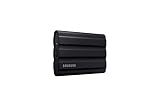Samsung T7 Shield 2TB, Portable SSD, up-to 1050MB/s, USB 3.2 Gen2, Rugged,IP65 Water & Dust Resistant, for Photographers, Content Creators and Gaming, Extenal Solid State Drive (MU-PE2T0S/AM), Black