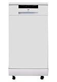 SPT SD-9263WA 18″ Wide Portable Dishwasher with ENERGY STAR, 6 Wash Programs, 8 Place Settings and Stainless Steel Tub – White