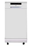 SPT SD-9263WA 18″ Wide Portable Dishwasher with ENERGY STAR, 6 Wash Programs, 8 Place Settings and Stainless Steel Tub – White