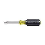 Klein Tools 630-5/16 Nut Driver, Made in USA, 5/16-Inch Tip Nut Driver with 3-Inch Hollow Shaft, Cushion Grip Handle