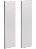 2 Pcs Square Aluminum Flat Bar, 1/4''(6mm) Thickness x 2'' Width x 12'' Length, 6061 General Purpose Plate, T6511 Solid New MLL Stock, for Crafting lndustry, Covered with Protective Film