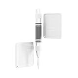 OneKey KeyTag - Crypto Seed Storage Crypto Mnemonic Seed Backup (2pcs with Punch Tool), 24 Words Titanium Plate Support BIP39, Compatible with Ledger, Trezor, Safepal, Keepkey